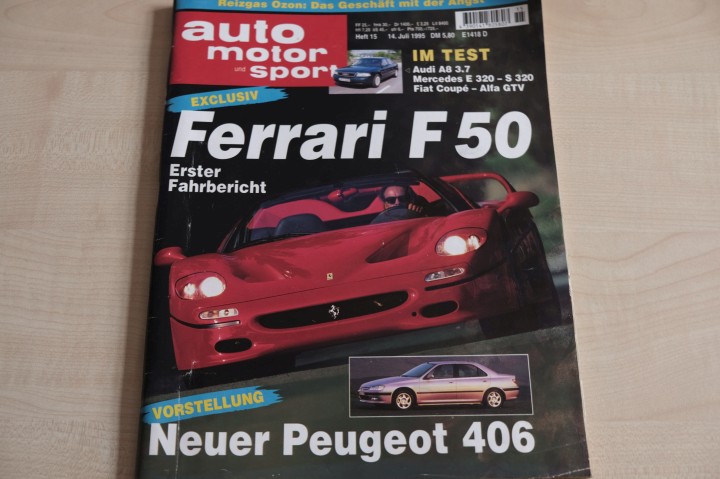 Deckblatt Auto Motor und Sport (15/1995)